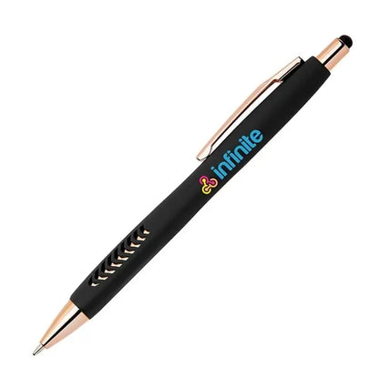 Avalon Softy Rose Gold Pen w/ Stylus - Full Color