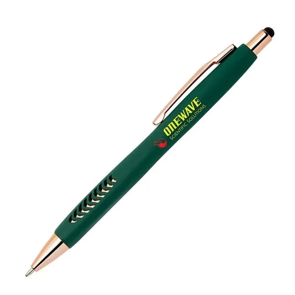 Avalon Softy Rose Gold Pen w/ Stylus - Full Color