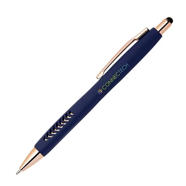 Avalon Softy Rose Gold Pen w/ Stylus - Full Color