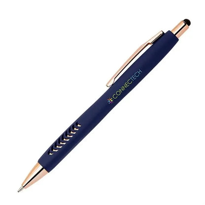 Avalon Softy Rose Gold Pen w/ Stylus - Full Color