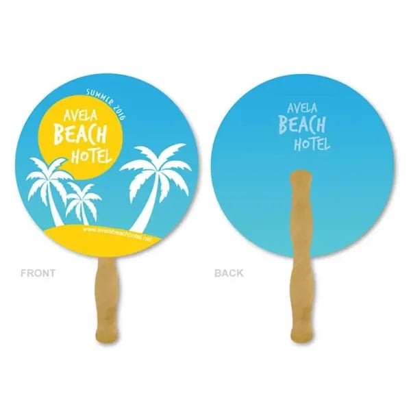 Deluxe Hand Fan- Circle