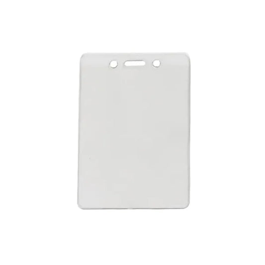 Clear Vinyl Vertical Govt/Military Card Badge Holder