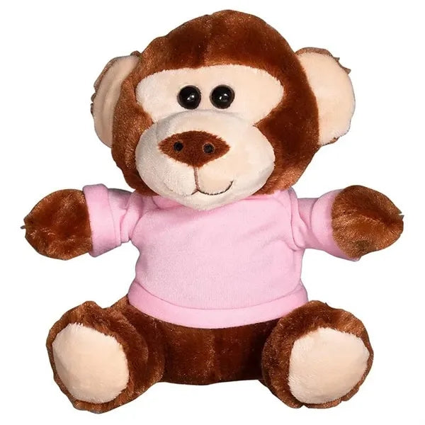 7" Plush Monkey with T-Shirt