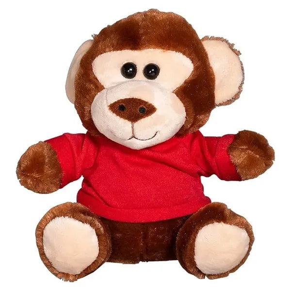 7" Plush Monkey with T-Shirt