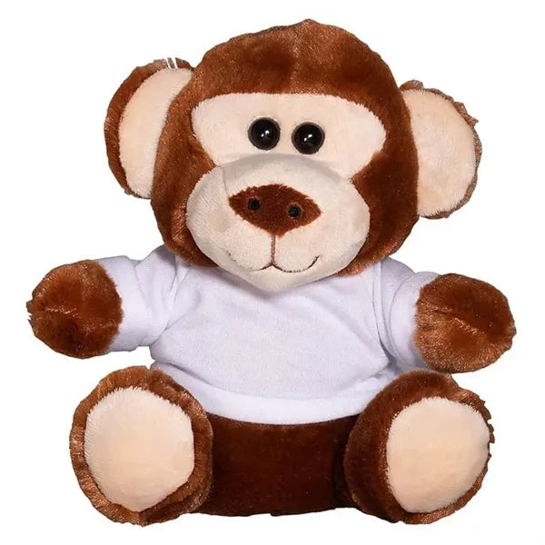 7" Plush Monkey with T-Shirt