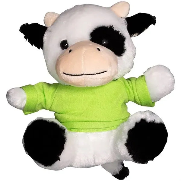 7" Plush Cow with T-Shirt