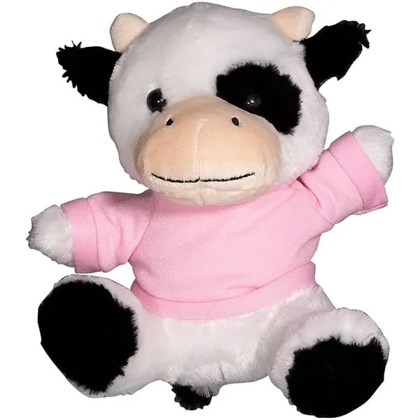 7" Plush Cow with T-Shirt
