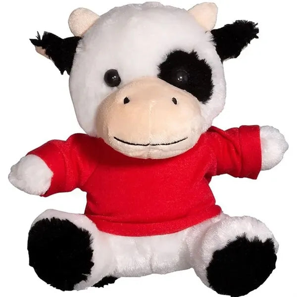 7" Plush Cow with T-Shirt