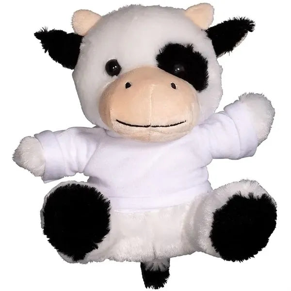 7" Plush Cow with T-Shirt