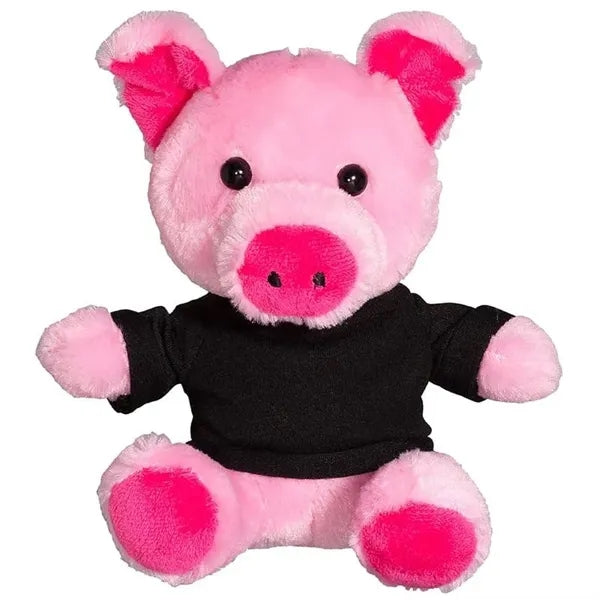 7" Plush Pig with T-Shirt