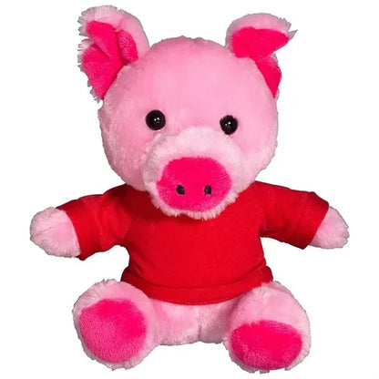 7" Plush Pig with T-Shirt
