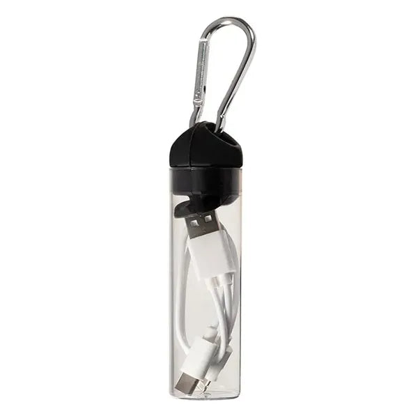 3-in-1 Charger Cable in Carabiner Storage Tube