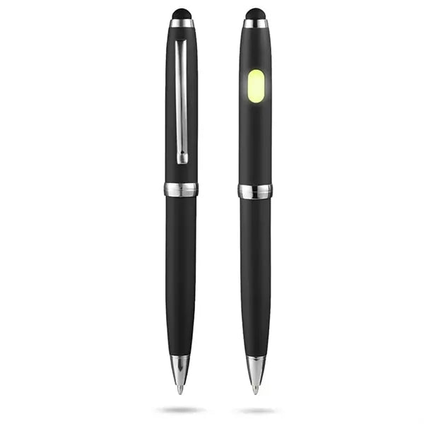 Metallic COB Ballpoint Pen w/ Stylus
