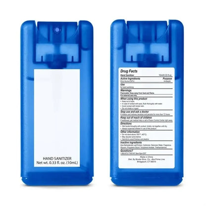 Mini Rectangle Card Shape Hand Sanitizer Spray