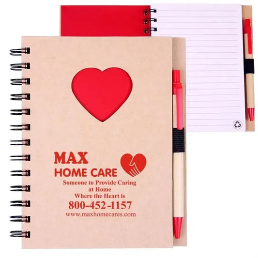 EcoShapes Recycled Die Cut Notebook Heart