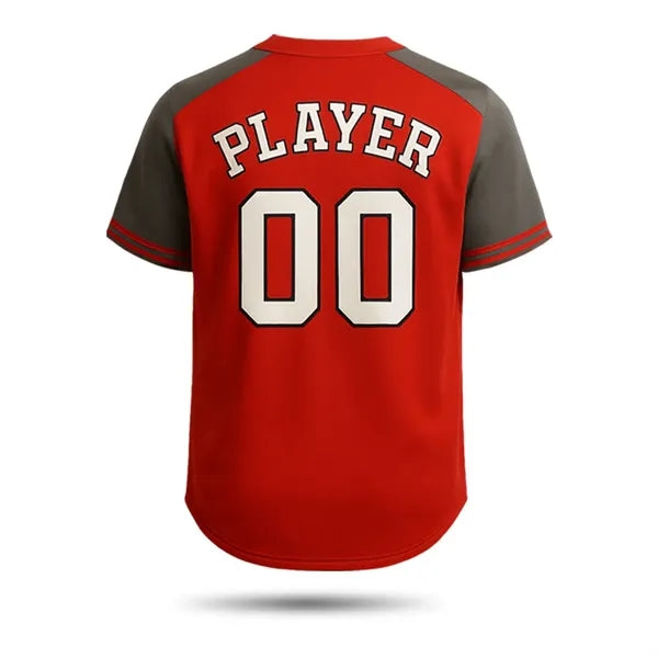 Men's Full Button Sublimated Interlock Baseball Jersey 150G