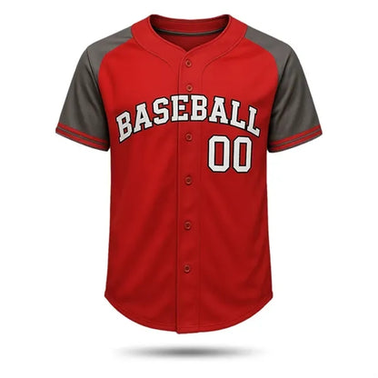 Men's Full Button Sublimated Interlock Baseball Jersey 150G