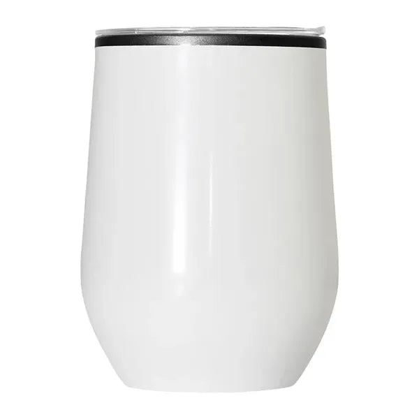 Stainless 12oz Stemless Wine Tumbler With Lid