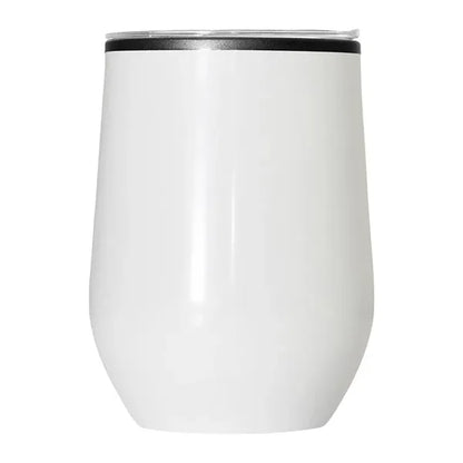 Stainless 12oz Stemless Wine Tumbler With Lid
