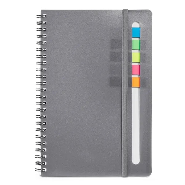Semester Spiral Notebook with Sticky Flags