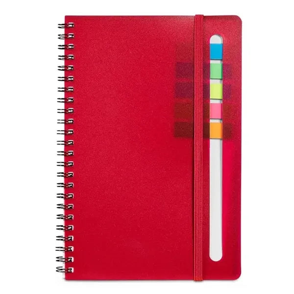 Semester Spiral Notebook with Sticky Flags