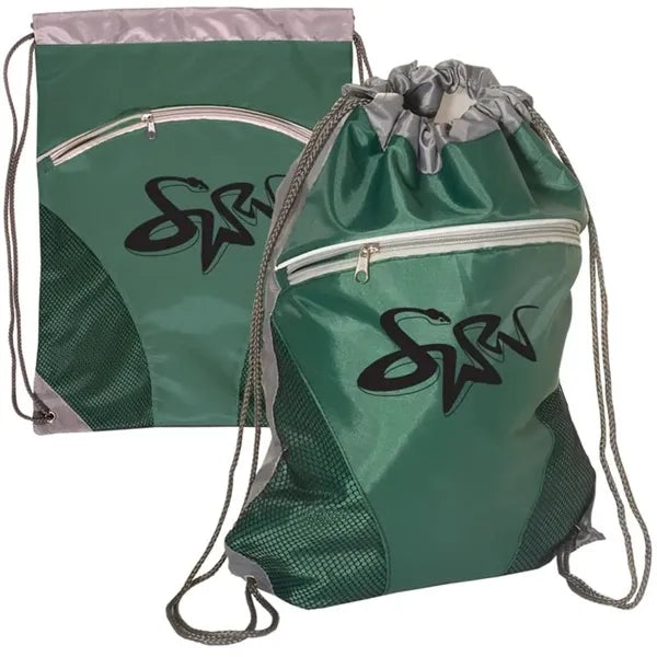 Two-tone Drawstring Bag