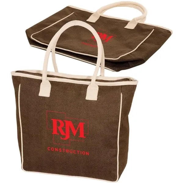 Seville Jute/Canvas Tote