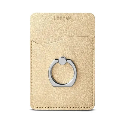 Leeman Shimmer Card Holder w/ Metal Ring Phone Stand