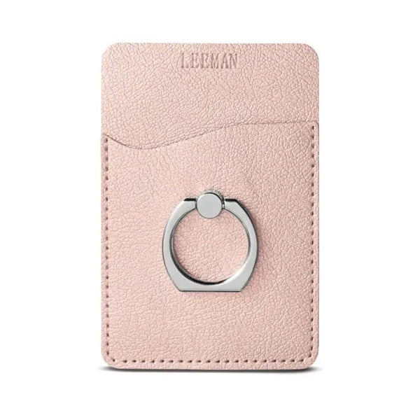 Leeman Shimmer Card Holder w/ Metal Ring Phone Stand