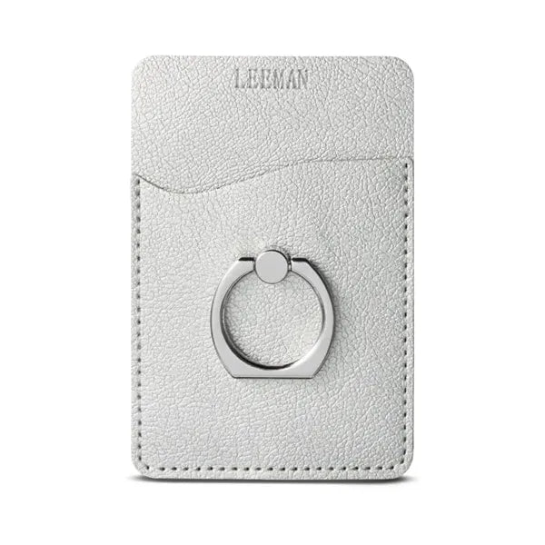 Leeman Shimmer Card Holder w/ Metal Ring Phone Stand