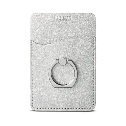 Leeman Shimmer Card Holder w/ Metal Ring Phone Stand