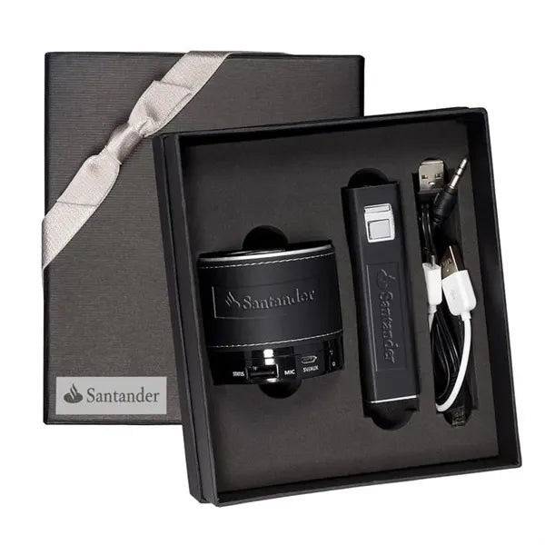 Tuscany Power Bank and Bluetooth Speaker Gift Set