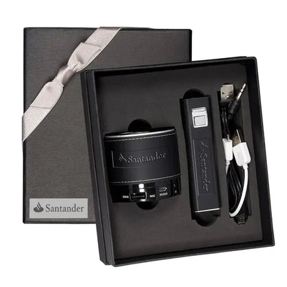 Tuscany Power Bank and Bluetooth Speaker Gift Set