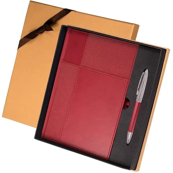 Vibrant Dual-Textured Journal & Pen Gift Set