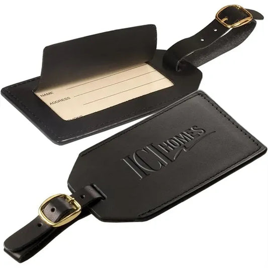Grand Central Luggage Tag Sueded Full-Grain Leather