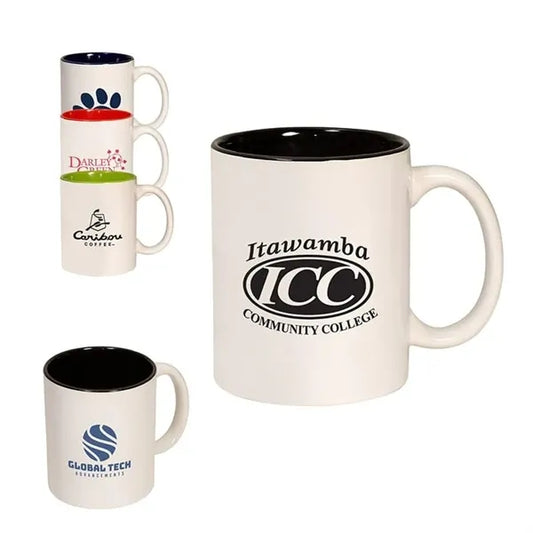 11 oz. Two Tone C-Handle Mug