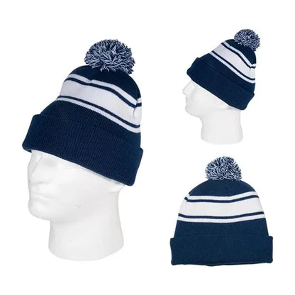 Knit Beanie with Pom Pom