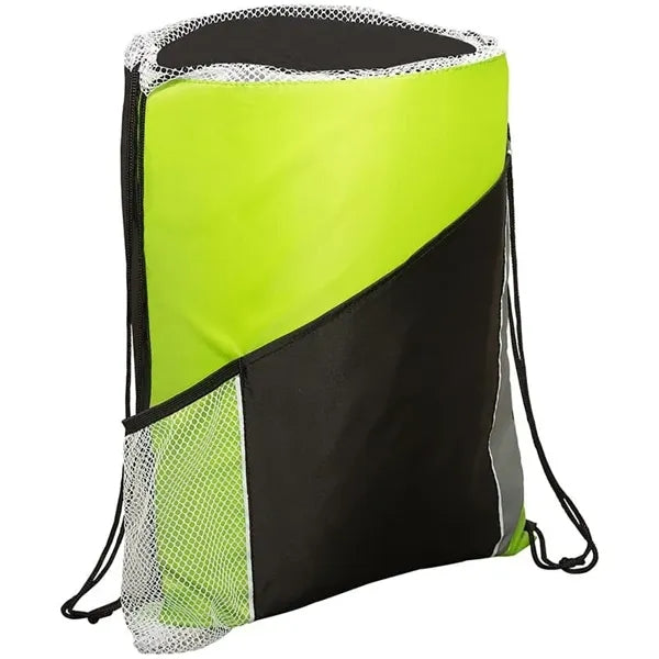 Sprint Angled Drawstring Sports Pack with Pockets