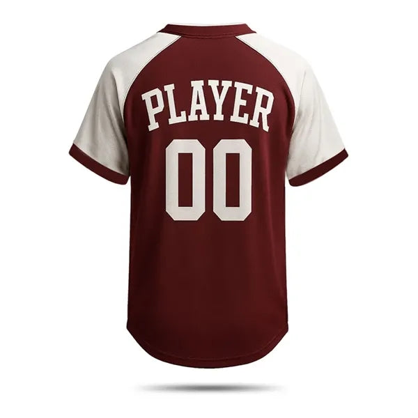 Men's Baseball Jersey 2 Button Sublimated 200G Interlock