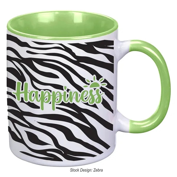 11 oz. Colorful Dye Blast Mug for Full Color Imprint