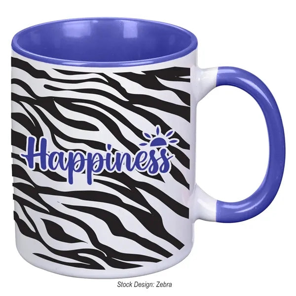 11 oz. Colorful Dye Blast Mug for Full Color Imprint