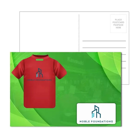 Post Card With Full-Color T Shirt Luggage Tag