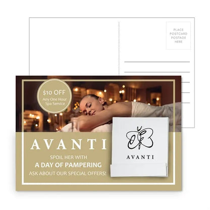 Post Card With Matchbook Nail File