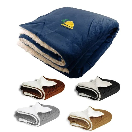 Oversized Custom Sherpa Blanket