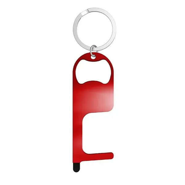 Stainless Steel NO Touch Tool with Stylus and Bottle Opener