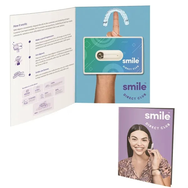 Greeting Card w/ Credit Card Style Dental Floss with Mirror