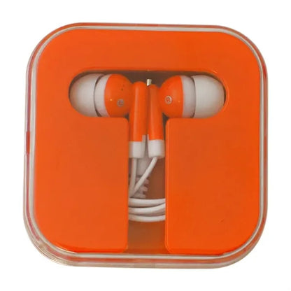 Ear Buds with Colored Square Case