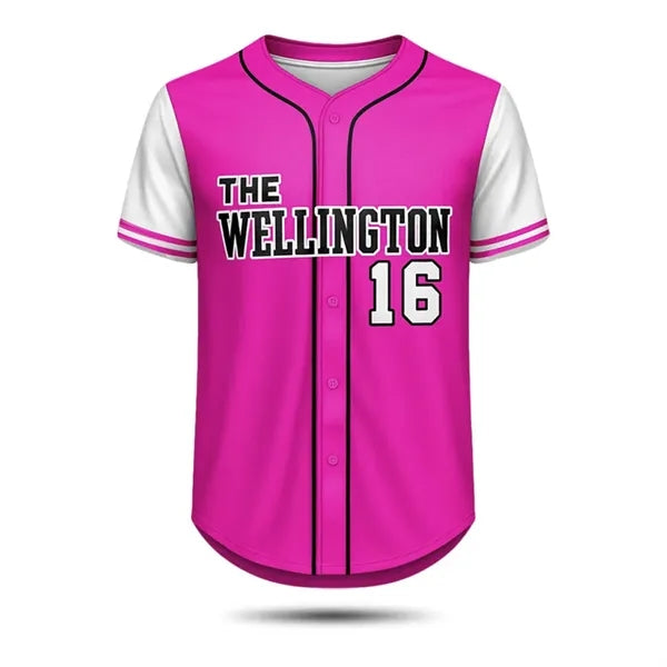 Men's Sublimated Full Button Baseball Jersey Birdseye Mesh
