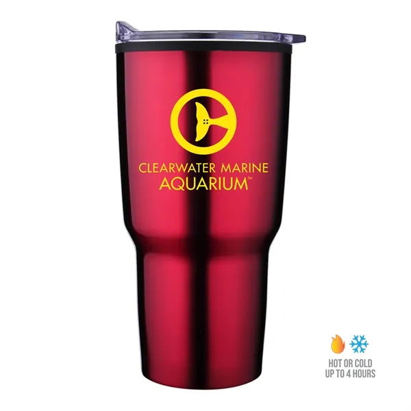 30 oz Tapered Stainless Steel Tumbler With Plastic PP Liner