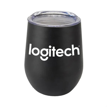 12oz Rubberized Finish Stainless Steel Stemless Wine Glass